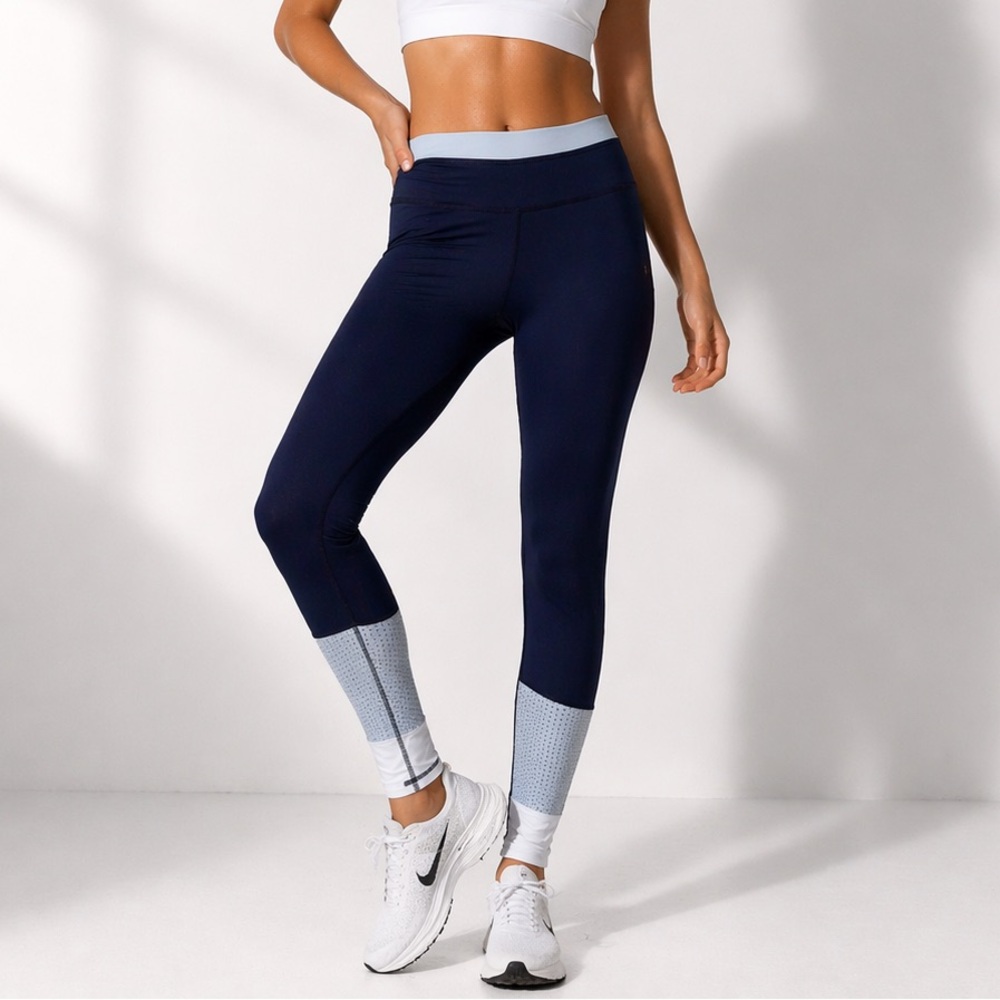 All Fenix Black/Grey/White Leggings High Waist XS Running Yoga Training